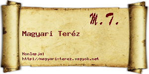 Magyari Teréz névjegykártya